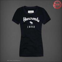 dames abercrombie fitch korte tees 1892 koningsblauw Kleren Aan oqsm3269